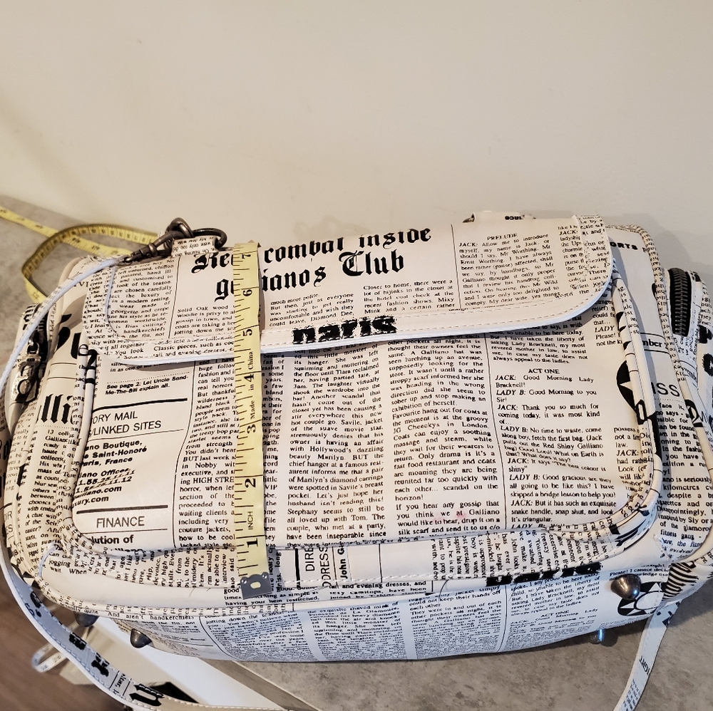 GALLIANO GAZETTE CHUNKY BAG - Picture 14 of 16